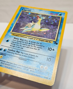 Lapras 10/62 Holo Rare Unlimited Fossil Pokemon 848 - Image 2