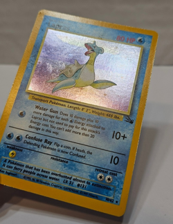 Lapras 10/62 Holo Rare Unlimited Fossil Pokemon 848 - Image 3