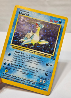 Lapras 10/62 Holo Rare Unlimited Fossil Pokemon 848 - Image 4