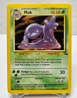 Muk 13/62 Holo Rare Unlimited Fossil Pokemon 851 - Image 1