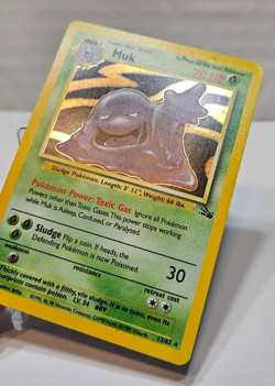 Muk 13/62 Holo Rare Unlimited Fossil Pokemon 851 - Image 3