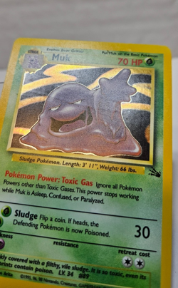 Muk 13/62 Holo Rare Unlimited Fossil Pokemon 851 - Image 5
