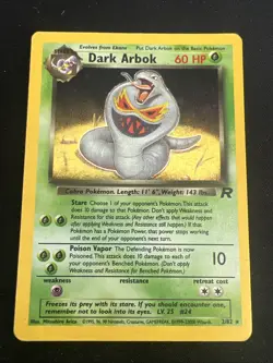 Dark Arbok 2/82 Rocket Set Vintage Pokemon Holo 2 Card Lot - Image 2
