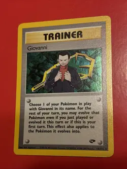 Vintage Pokemon TCG Gym Challenge Giovanni Holo Rare NM 18/132 - Image 1