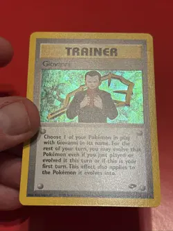 Vintage Pokemon TCG Gym Challenge Giovanni Holo Rare NM 18/132 - Image 2