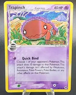 Trapinch Dragon Frontiers EX Series POKEMON Reverse Holo Foil Stamped 2006 #69 - Image 1