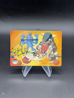Pikachu Birthday Holo Pokemon Vintage Pocket Monster Vending Prism Sticker 354 - Image 2