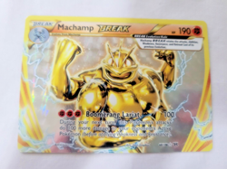 2016 Pokemon XY Evolutions Holo Rare Lot: Machamp BREAK, Machoke, Machop (LP) - Image 3