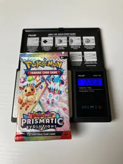 22.68g Prismatic Evolutions Pokemon Booster Pack New Sealed - Image 1