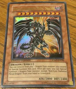 2009 Yugioh Red-Eyes Darkness Metal Dragon JUMP-EN030 Ultra Rare MP🔥🔥🔥 - Image 1