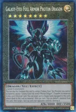 Yugioh! MP Galaxy-Eyes Full Armor Photon Dragon - RA01-EN037 - Prismatic Collect - Image 1