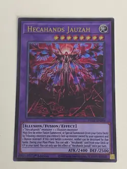 Yugioh Hecahands Jauzah - 1st Edition Ultra Rare NM - Free Holo - Image 1