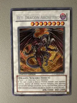 Red Dragon Archfiend Limited Edition Secret Rare CT05-EN002 Yu-Gi-Oh - Image 1