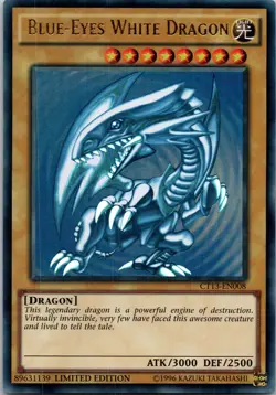 Yugioh Blue-Eyes White Dragon CT13-EN008 Limited Edition Ultra Rare NM - Image 1