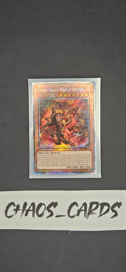Yugioh RA03-EN010 Blaster, Dragon Ruler of Infernos Platinum Secret Rare NM - Image 1