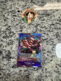 One Piece Awakening Of The New Era OP05 Trafalgar Law OP05-069 SR Alt Art NM - Image 1