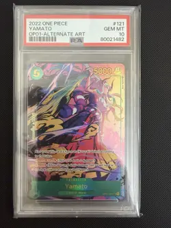 2022 One Piece OP01-Romance Dawn #121 Yamato SEC Alt Art - PSA 10 - Image 1