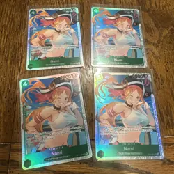 Nami OP14-031 SR PLAYSET (4) The Azure Seas Seven One Piece CCG ENGLISH - Image 2
