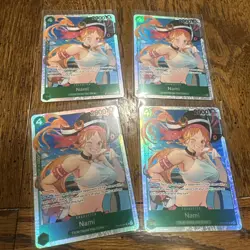 Nami OP14-031 SR PLAYSET (4) The Azure Seas Seven One Piece CCG ENGLISH - Image 3