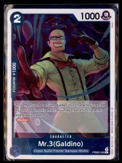 One Piece Premium Booster The Best Vol 2 Mr.3(Galdino) PRB02-009 - Image 1
