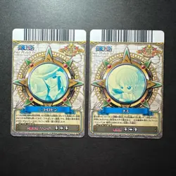 S1334 Nami & Nico Robin Japanese One Piece Berry Match Carddass Cards - Image 2