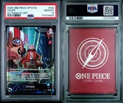 One Piece Usopp OP10-042 Leader Alt Art Royal Blood English PSA 10 - Image 3