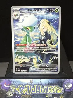 Pokemon Card Cynthias Roserade 184/182 Destined Rivals Illustration Near Mint - Image 1