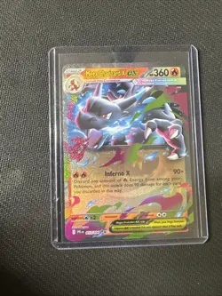 Pokemon Card Mega Charizard x EX RR 013/080 Inferno x Holo, M2, NM Condition - Image 1