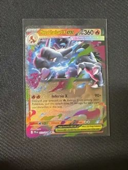 Pokemon Card Mega Charizard x EX RR 013/080 Inferno x Holo, M2, NM Condition - Image 5