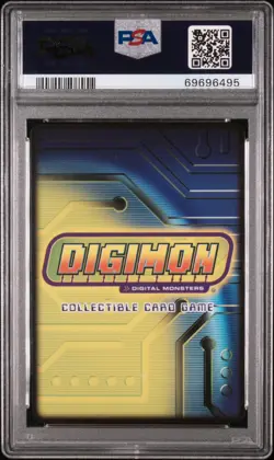DIGIMON CCG 2004 ROSEMON Hybrid Warriors 1st Edition PSA 9 DM-132 Holo Card - Image 2