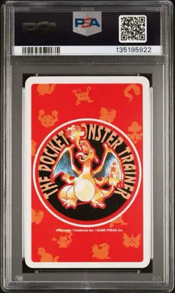 PROFESSOR OAK 1996 POKEMON RED VERSION PLAYING CARDS JOKER PSA 9 - Image 2
