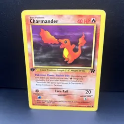 1st Edition Charmander 50/82 Team Rocket Set Rare Vintage Pokemon Card - LP - Image 1