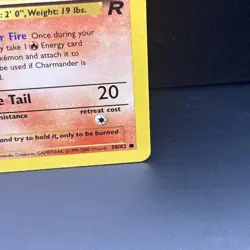 1st Edition Charmander 50/82 Team Rocket Set Rare Vintage Pokemon Card - LP - Image 4