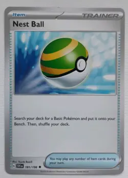 Nest Ball 181/198 Scarlet & Violet Base Set Regular Finish Uncommon Pokemon Card - Image 1