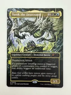 Yarok the Desecrated Borderless Secret Lair MTG Magic Gathering Card NM Mint SLC - Image 1