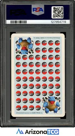 Pokemon 1998 Meowth Joker Pokemon Stadium Blue Playing Card Japanese PSA 8 - Image 2