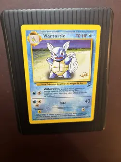 WARTORTLE W PROMO Stamped Pokemon Card - WOTC Base Set 2 63/130 LP+ - Image 1
