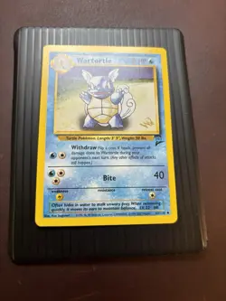 WARTORTLE W PROMO Stamped Pokemon Card - WOTC Base Set 2 63/130 LP+ - Image 2