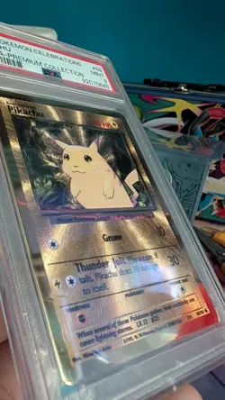 Pokemon 2021 Celebrations Pikachu Metal Card 058/102 PSA 9 - Image 2