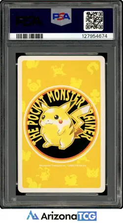 Pokemon 1998 Squirtle #007 Ace Of Hearts Pokemon Yellow Playing Card PSA 5 - Image 2