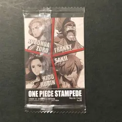 S1289 Nico Robin Zoro Sanji Franky No.22 Japanese One Piece Wafer Card Sealed - Image 2