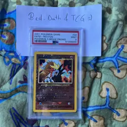 Pokemon Cards PSA 9 MINT Entei Rev Foil Black Star Movie Promo 3 2001 #34 - Image 1