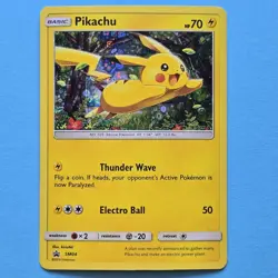 Pokemon Pikachu TCG Holo Promo Card SM04 - Image 1