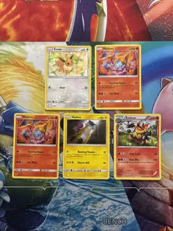 Pokemon Card Lot Promo & Cracked Ice Holo Fire Moltres Pikachu Gastly Eevee - Image 3