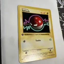 Pokemon TCG Voltorb Base Set 67/102 Regular 1st Edition Shadowless Common Card - Image 4