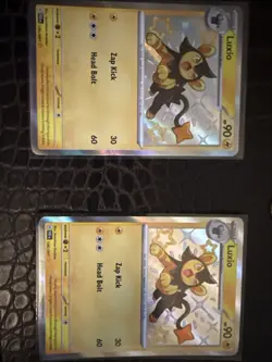 Pokemon Luxio TCG Scarlet & Violet Paldean Fates Holo Shiny Rare Card 136/091 - Image 1