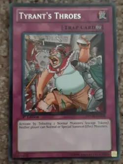 Yu-Gi-Oh Card - PHSW-EN076 - TYRANT'S THROES (rare) - NM/Mint 1st - Image 1