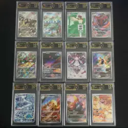 12 Lot Brute Bonnet yveltal AR Set OCD 10 Chinese Pokemon Cards Graded -FI38 - Image 1