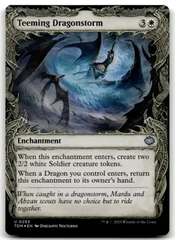 FOIL Teeming Dragonstorm Showcase NM Tarkir: Dragonstorm MTG Magic the Gathering - Image 1