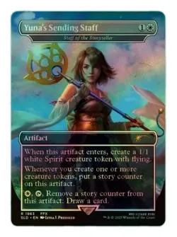 MTG | Yuna's Sending Staff #1863 | FINAL FANTASY x SECRET LAIR | FOIL - Image 1
